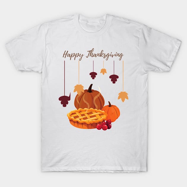 Thanksgiving Day and family time, food T-Shirt by HarriPaloma